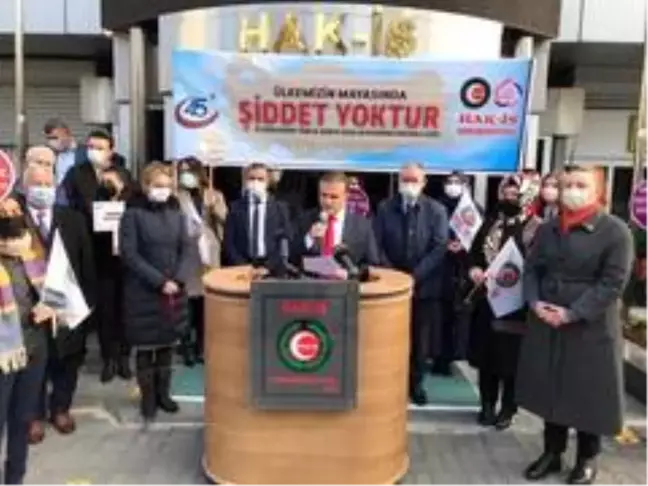 Son dakika haber! HAK-İŞ, Kadına Karşı Şiddetle Mücadele Günü'nü unutmadı