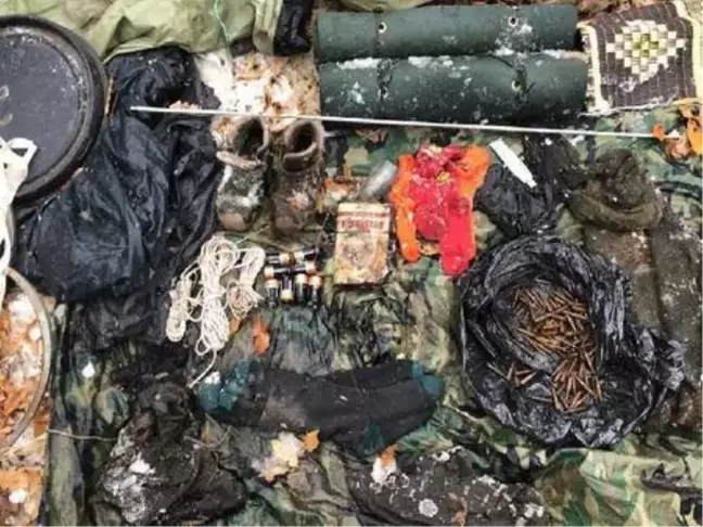 Bingöl'de PKK'lı teröristlere ait mühimmat ve malzeme ele geçti