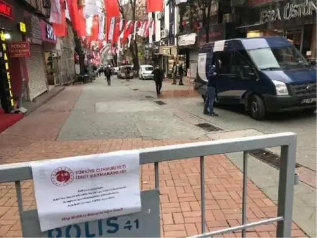 İzmit'te 2 caddeye kişi sınırlaması getirildi