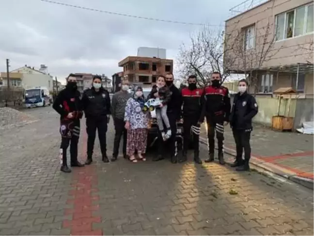 Son dakika haberi! Biga'da polislerden engelli Yiğit'e doğum günü sürprizi