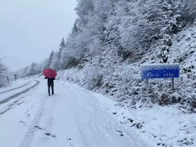 Bartın'da yüksek kesimlerde kar etkili oluyor