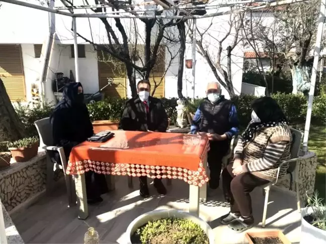 Burhaniye'de Kaymakam Memiş şehit ailesini ziyaret etti