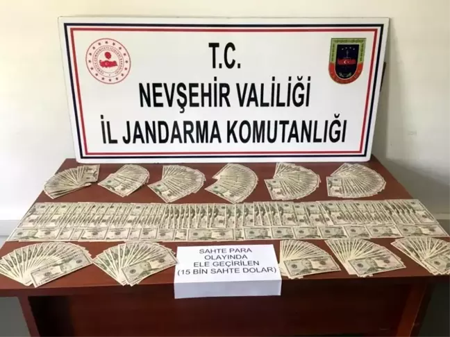 Nevşehir'de sahte 15 bin dolar ele geçirildi