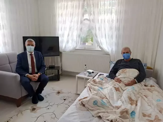Başkan Biçer'den gazeteci Yenen'e geçmiş olsun ziyareti