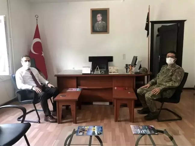 Kaymakam Memiş Garnizon Komutanlığını ziyaret etti
