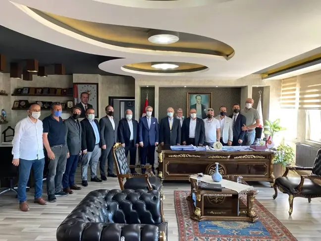 MÜSİAD, Kaymakam Çorumluoğlu ve üyelerle görüştü