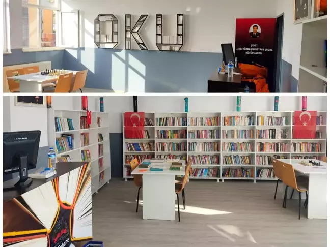Vali Ali Hamza Pehlivan, Şehri Nuh Ortaokulunda Şehit J. Kd. Yüzbaşı Mustafa Erdal Kütüphanesinin Açılışını Gerçekleştirdi