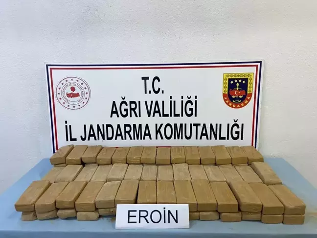 Ağrı'da 51 kilogram eroin ele geçirildi