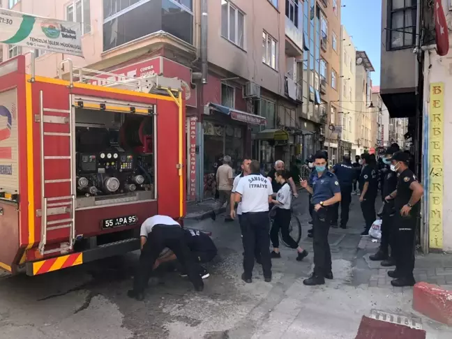 Samsun'da tek başına faciayı önledi