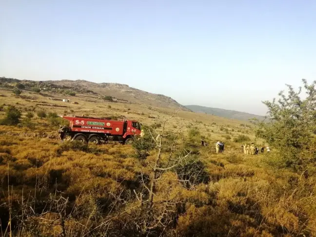 Aliağa'da makilik alandaki yangın kontrol altına alındı