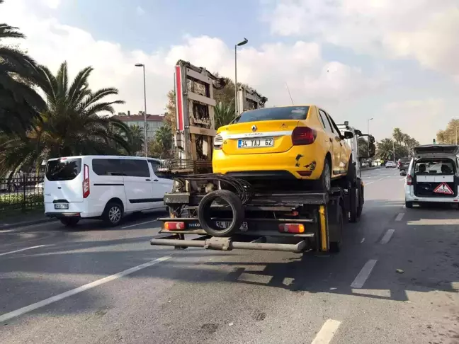 İstanbul'da bir taksici emniyet kemeri cezasına isyan etti: 