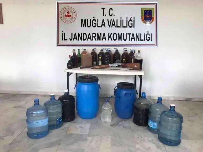 Jandarmadan kaçak içki operasyonu