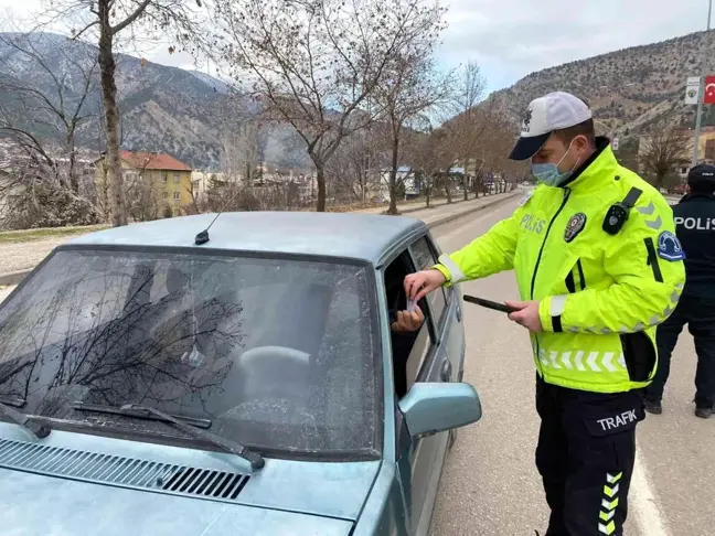 Ankara Nallıhan'da trafik denetimi