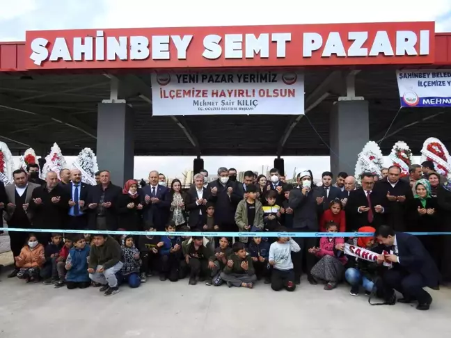 Oğuzeli semt pazarı törenle hizmete açıldı