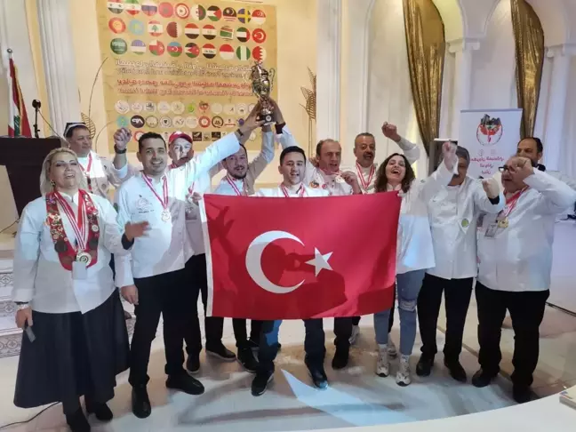 Türk aşçı ve pastacılar, Lübnan'da ödülle döndü
