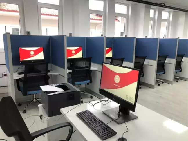Datça'da elektronik sınav merkezi hizmete girdi