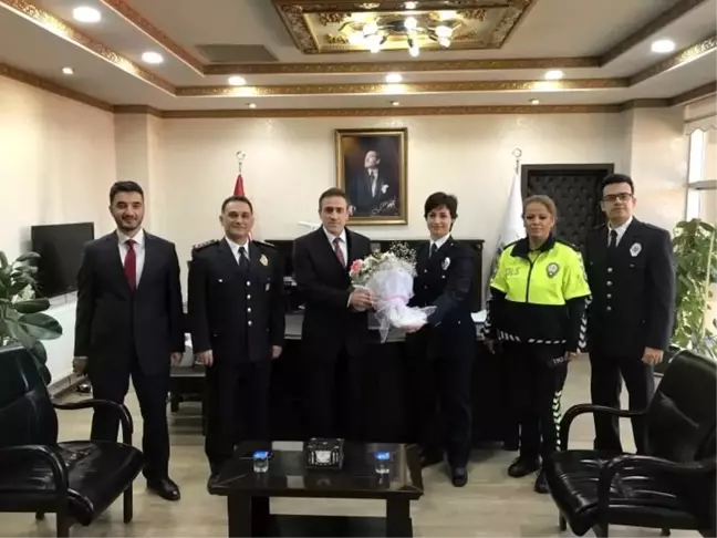 Son dakika haberi: Burhaniye'de polislerden kaymakam ziyareti