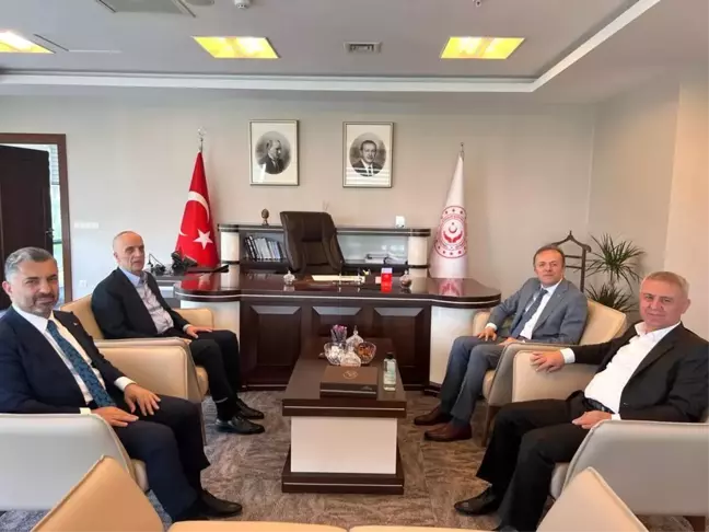 Türk-İş ve RTÜK başkanından Bakan Yardımcısı Duran'a ziyaret