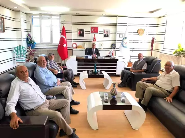 Kütahya haberi | Altıntaş'ta gaziler Başkan Arif Teke'yi ziyaret etti