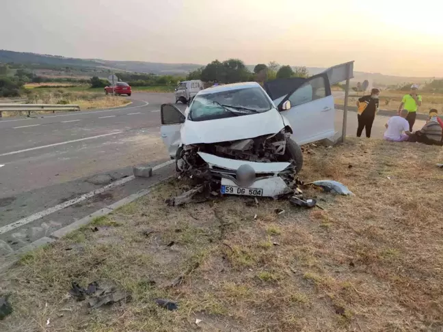 Son dakika haber: Tekirdağ'da trafik kazası: 5 yaralı