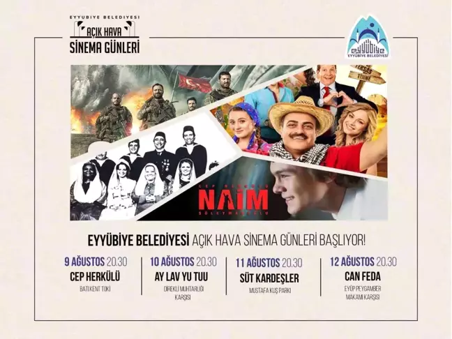 Şanlıurfa yerel haberleri | Eyyübiye'de açık hava sinema günleri başlıyor