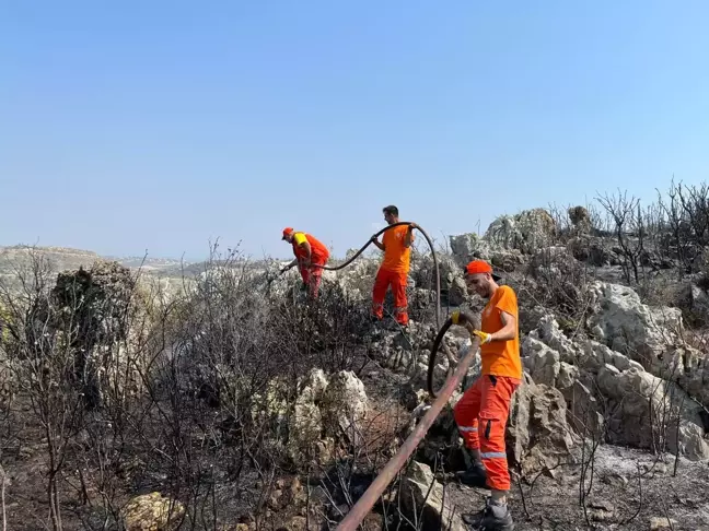 Son dakika haber... Makilik alanda çıkan yangın söndürüldü