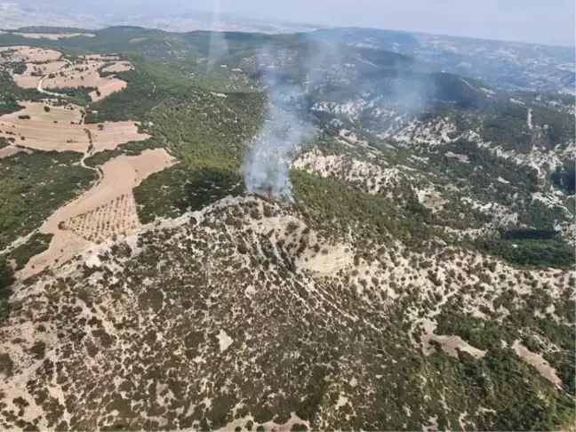 Manisa gündem haberi: Manisa'da 10 dönüm orman yandı
