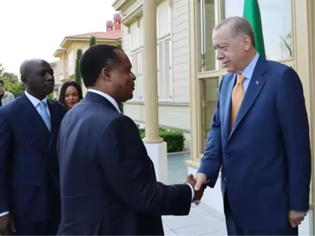 Cumhurbaşkanı Erdoğan, Kongo Cumhuriyeti Cumhurbaşkanı N'Guesso ile görüştü