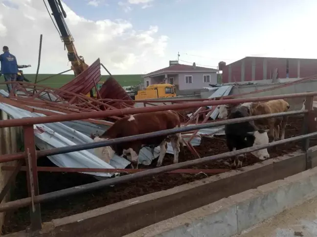 Kırşehir'de Hortum Caminin Minaresini Yıktı
