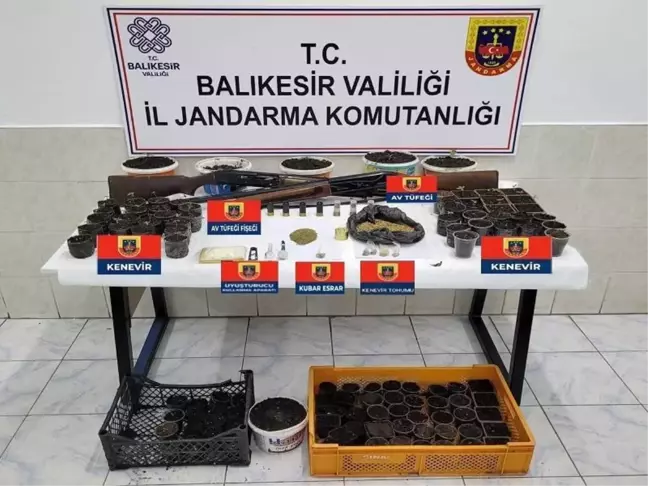 Balıkesir'de jandarmadan uyuşturucu operasyonu