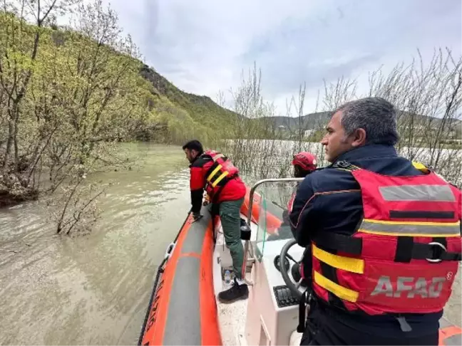Munzur Çayı'na uçan otomobildeki 3 kişiyi arama çalışmalarında 3'üncü gün