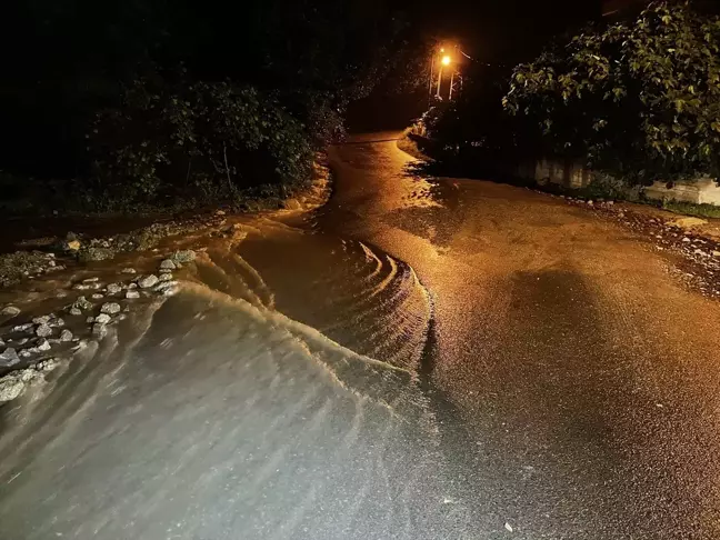 Ünye'de Sağanak Hayatı Olumsuz Etkiledi