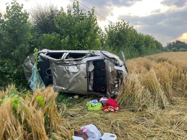 Tokat'ta Otomobil Devrildi: 1 Ölü, 4 Yaralı