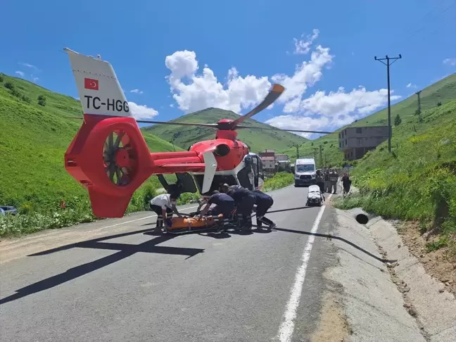 Trabzon'da Kalça Protezi Çıkan Hasta Ambulans Helikopterle Hastaneye Kaldırıldı