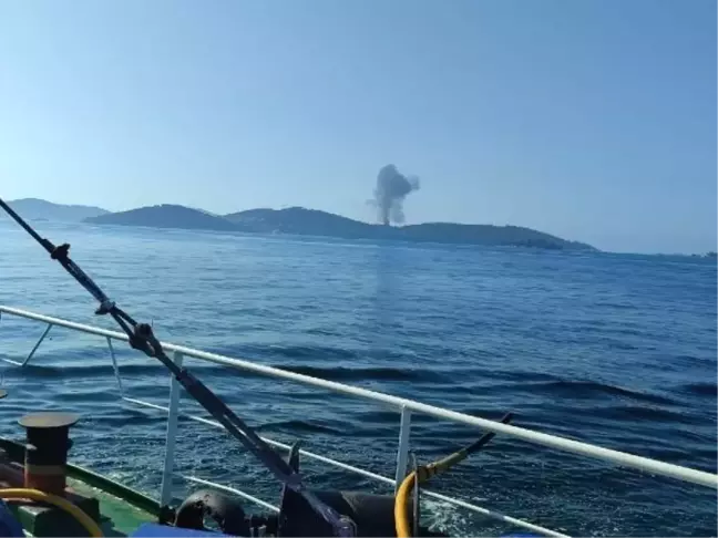 Heybeliada'da Plaj Kulübesinde Yangın Çıktı