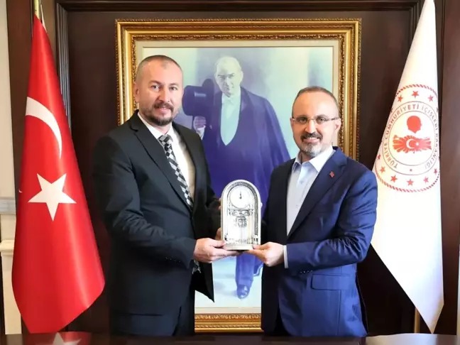 EGİOSB Müdürü Alper Altınok, İçişleri Bakan Yardımcısı Bülent Turan'ı ziyaret etti