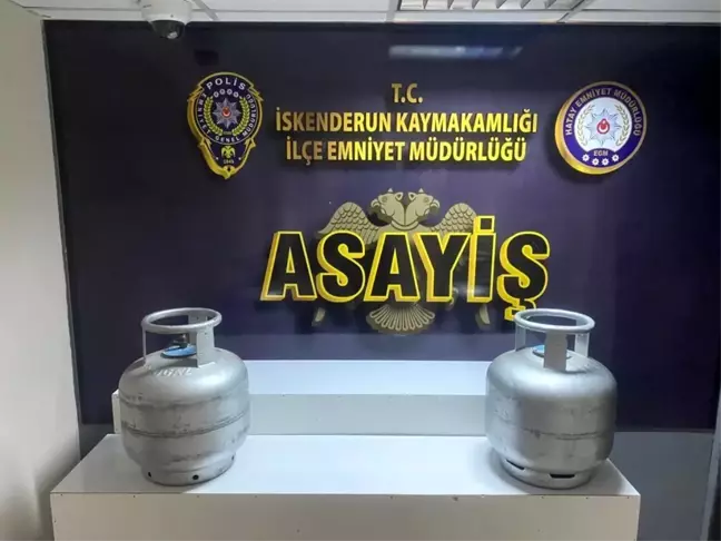 Hatay'da mutfak tüpü ve çeşitli eşyalar çalan 2 hırsız yakalandı