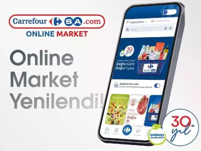 CarrefourSA Online Market Uygulamasını Yeniledi