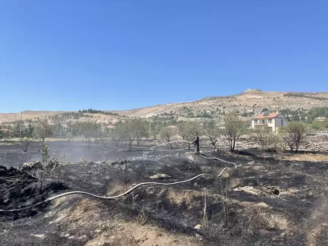 Kayseri'de arazide çıkan ot yangını söndürüldü