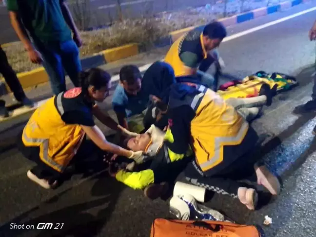 Zonguldak'ta üst geçitte trafik kazası: 1 yaralı