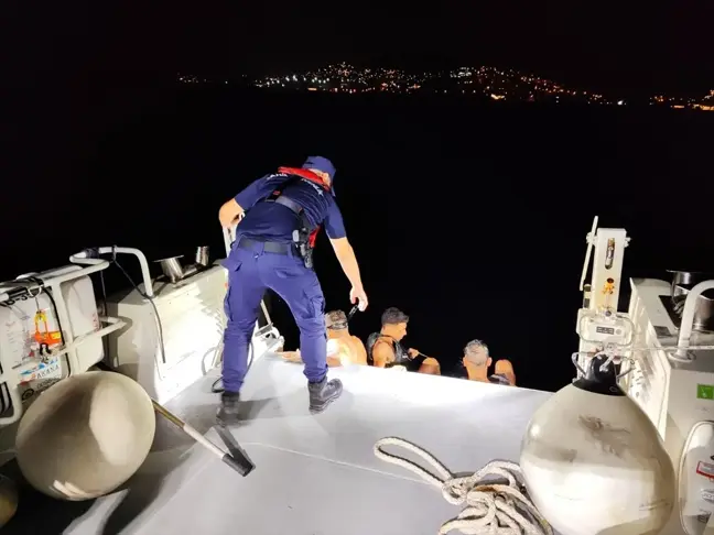 Bodrum'da Kos Adası'na gitmeye çalışan 3 düzensiz göçmen yakalandı