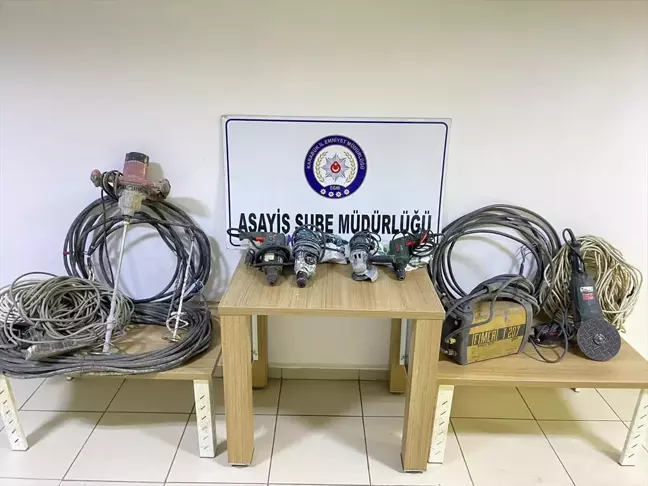 Karabük'te bir inşaattan hırsızlık yapan şüpheli tutuklandı