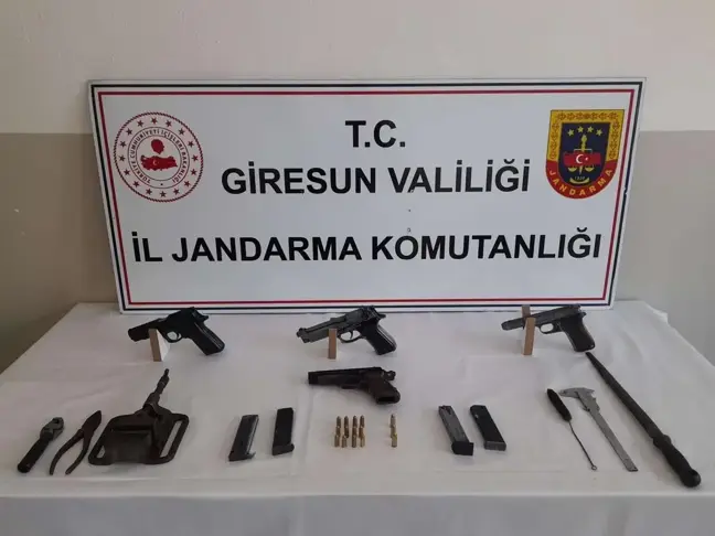 Giresun'da kaçak silah üretimi operasyonu