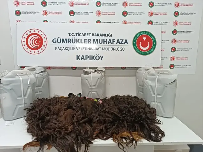 Gümrük operasyonunda 56 kilo insan saçına el konuldu