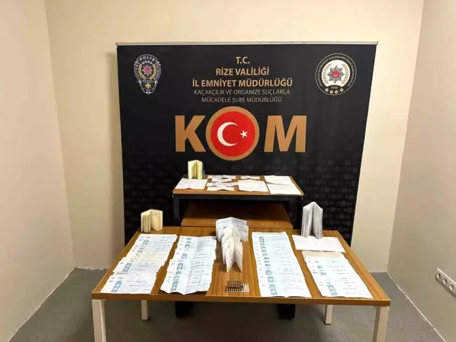 Rize'de Tefecilik Operasyonu: 3 Kişi Gözaltına Alındı