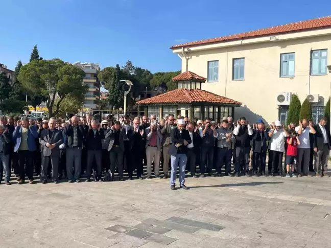 Manisa'da İsrail'in Gazze'ye yönelik saldırılarına tepki
