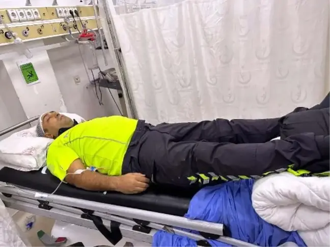Gaziantep'te trafik polisine çarpan sürücü yakalandı