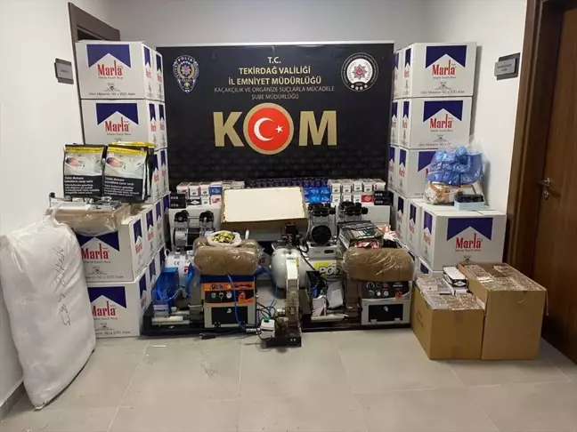 Tekirdağ'da Kaçak Ürün Operasyonu: 18 Şüpheli Gözaltına Alındı