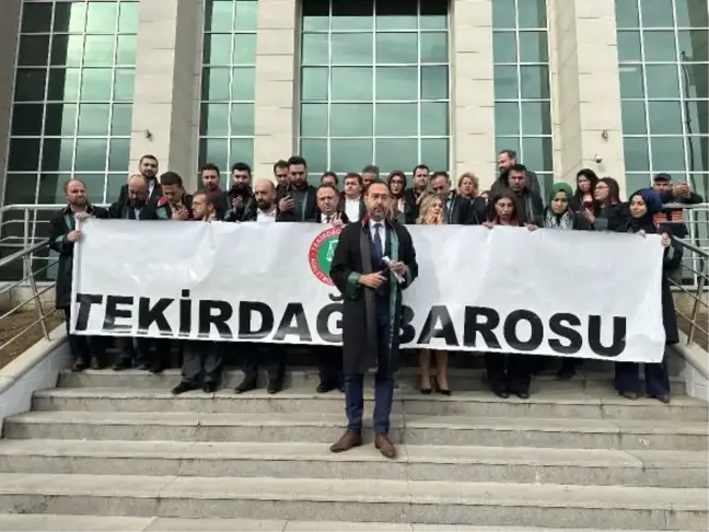 Tekirdağ Barosu İsrail'in Gazze'ye yönelik saldırılarına suç duyurusunda bulundu