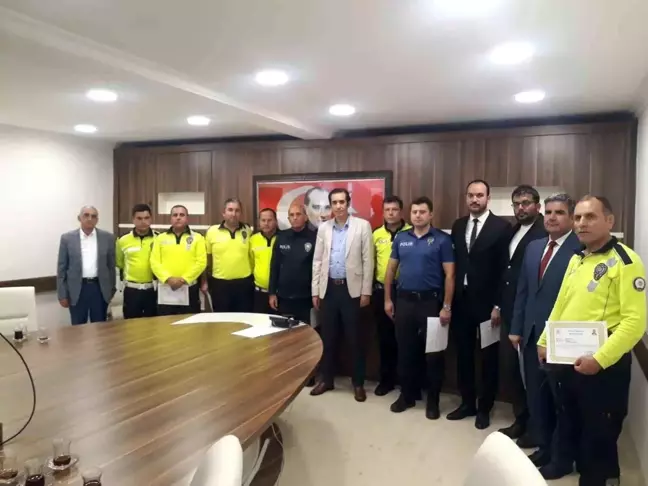 Mersin'de polis memurlarına başarı belgesi